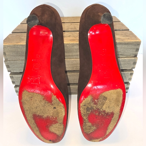 Christian Louboutin Suede Pumps - Picture 9 of 10